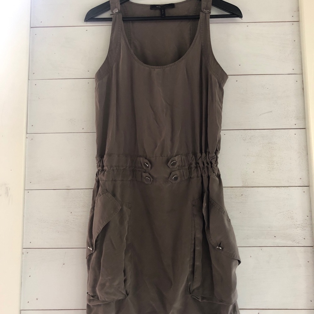 BCBG Charcoal grey boho dress